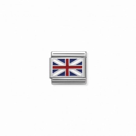 Nomination Silver United Kingdom Flag Composable Charm